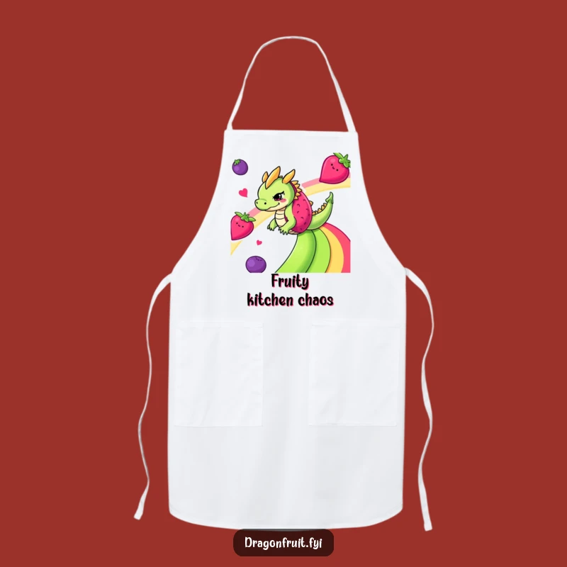 Funny Dragonfruit Apron - Fruity Kitchen Fun
