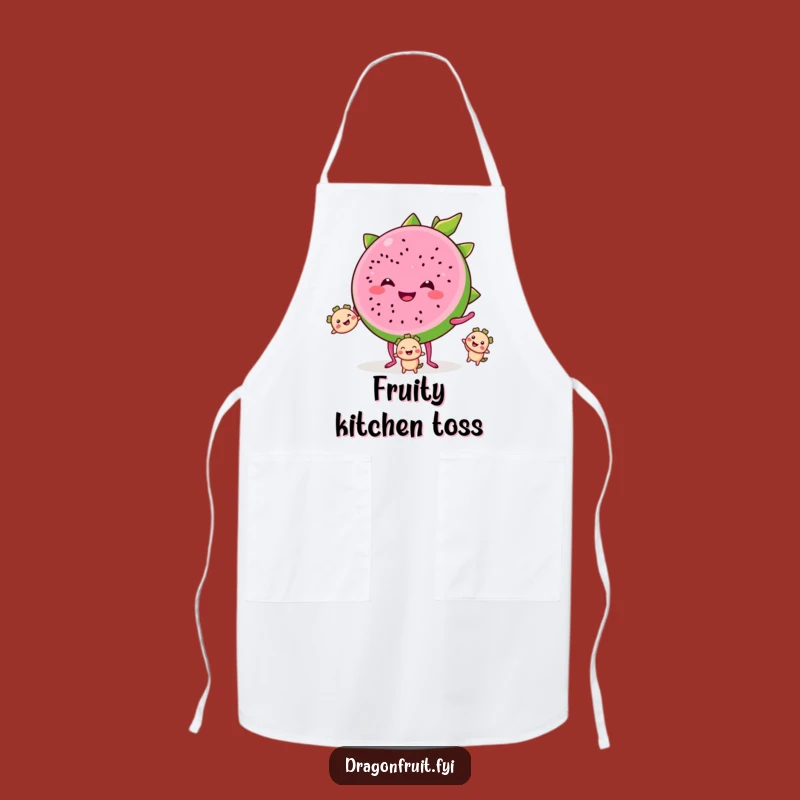Funny Dragonfruit Juggling Apron: Fruity Fun Humor, Kitchen Funny Gift