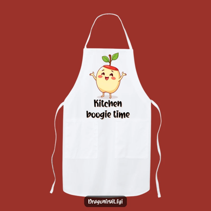 Funny Apple Dance Apron: Delighted Fruit Hilarious Fun Kitchen Wear