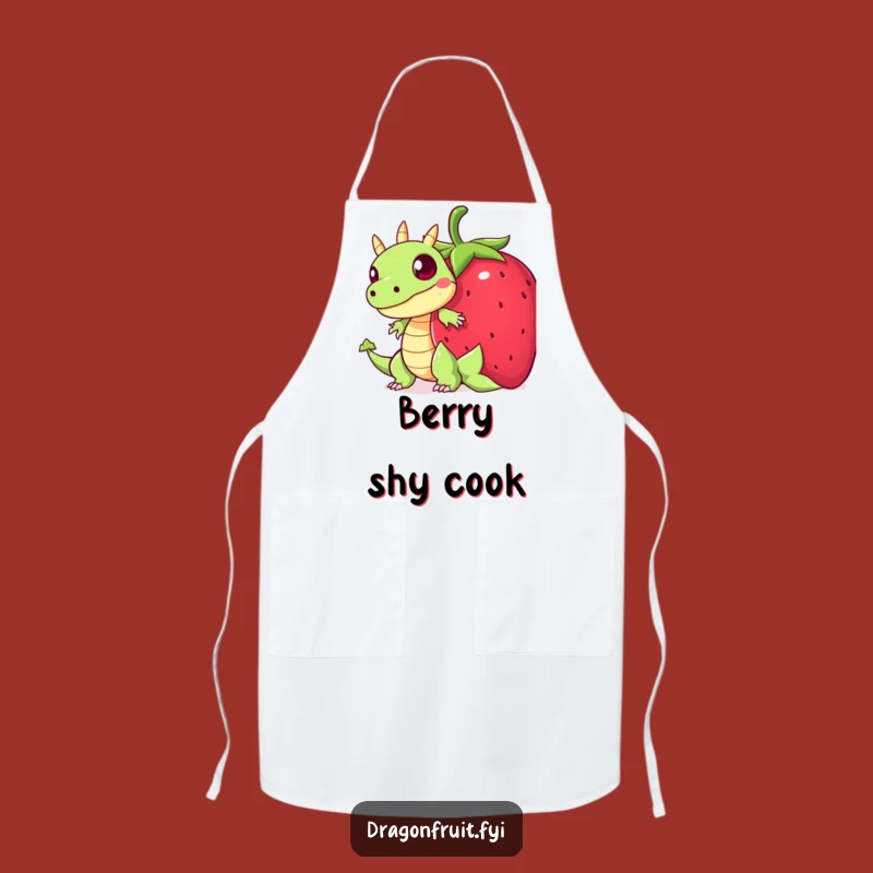 Funny Startled Dragonfruit Apron: Humorous Kitchen Wear Gift