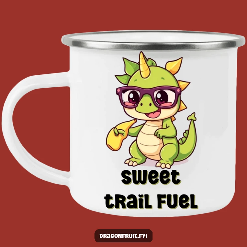 Funny Dragonfruit Glasses Camping Mug: Adventure with a Laugh