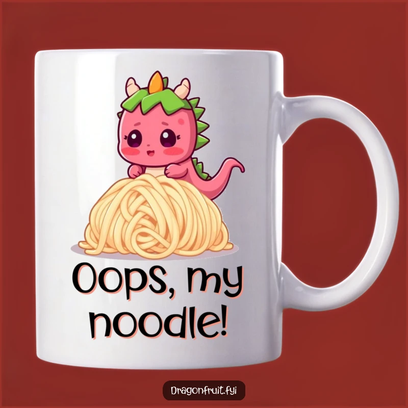 Funny Dragonfruit Noodle Trip Mug: A Hilarious Surprise Gift for Fruit Lovers