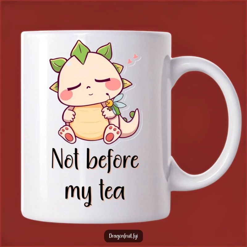 Funny Sleepy Dragonfruit Snoring Mug: Adorable Fruit Character Gift for Nappers