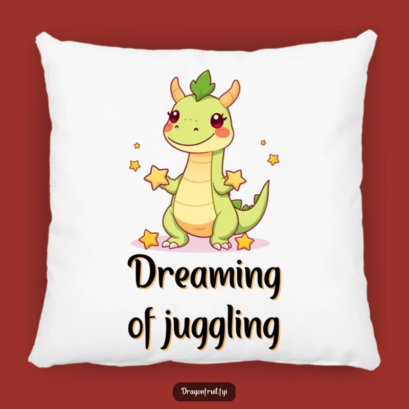 Cozy Funny Dragonfruit Juggler Pillow: Soft Comfort with Tropical Playfulness