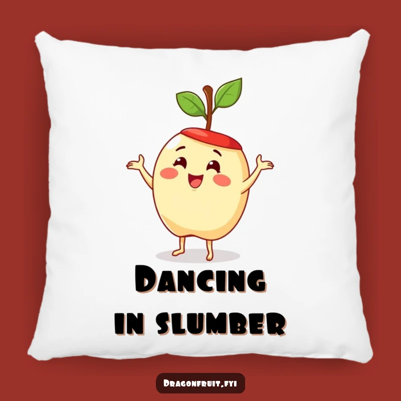 Funny Apple Dance Pillow: Delighted Fruit Cozy Fun Accent Gift