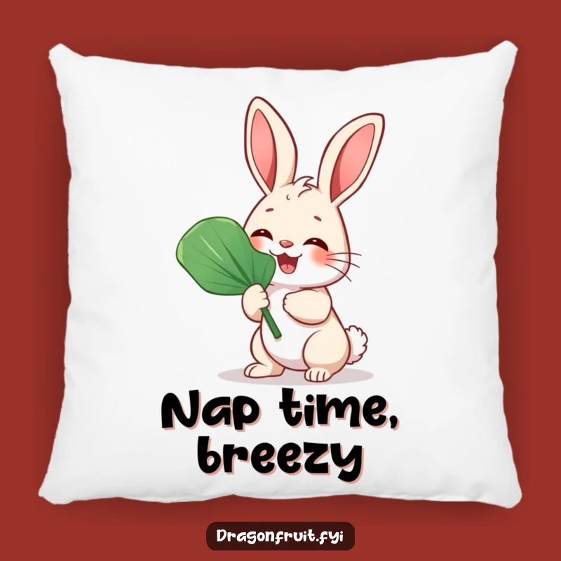 Funny Bunny Rabbit Fan Pillow - Soft and Comical Rabbit for Cozy, Humorous Comfort