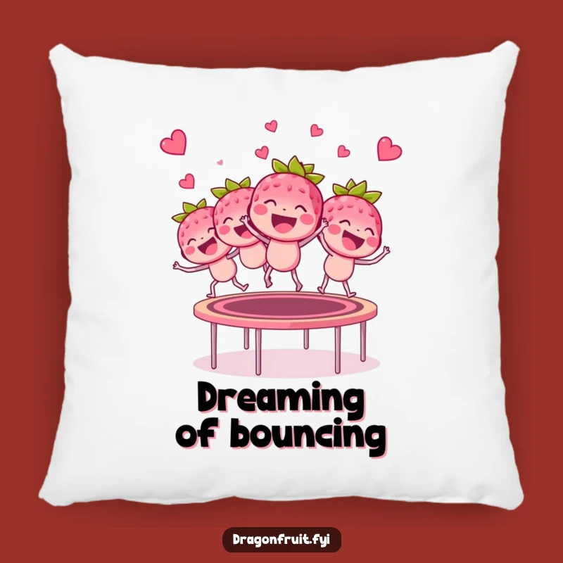 Funny Raspberry Trampoline Pillow - Hilarious Bouncing Berry Cushion for Cozy Giggles