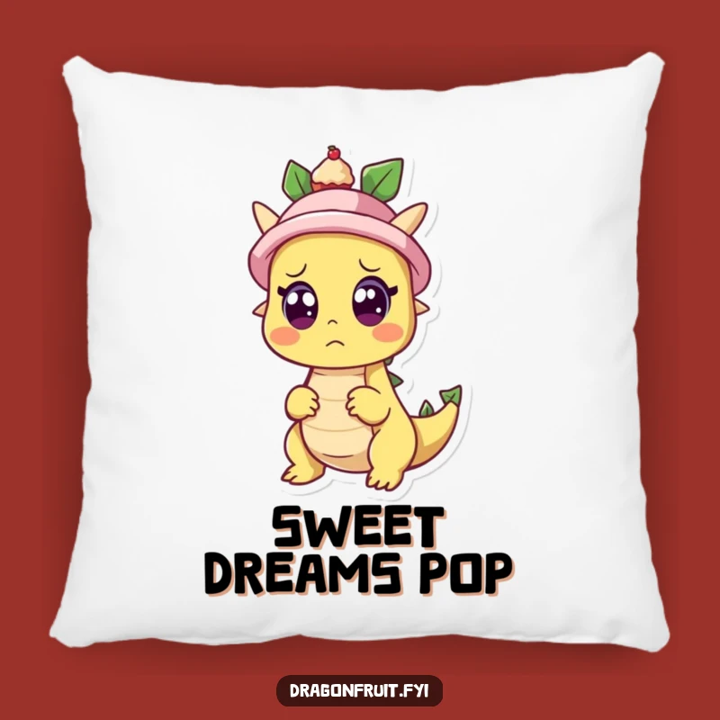 Funny Dragonfruit Surprise Pillow: Comfy Cushion with Shocked Fruit's Sweet Moment, A Plush Funny Gift