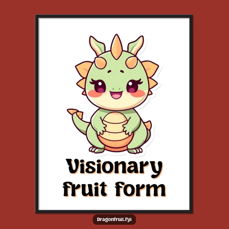 Funny Dragonfruit Pride Poster: Beaming Exotic Art for Wall Decor, a Hilarious Funny Gift Idea