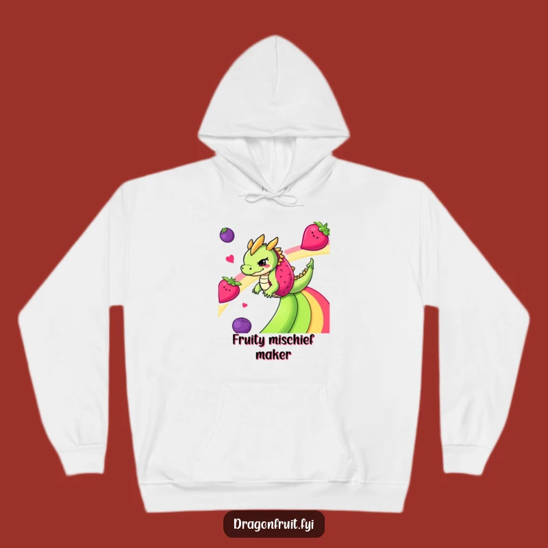 Cozy Funny Dragonfruit Hoodie - Warm Fruity Rainbow Gift