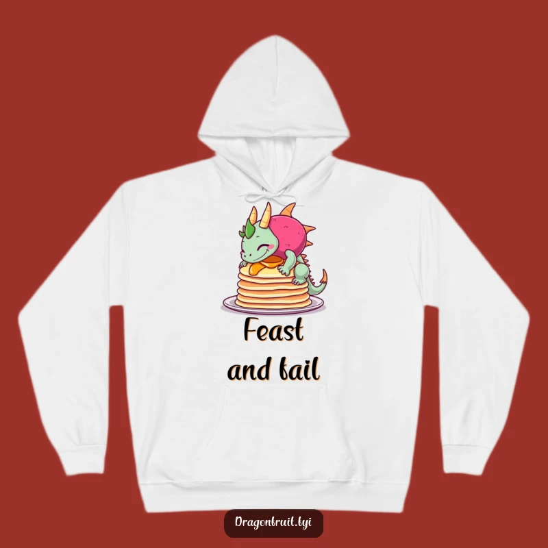 Funny Pancake Disaster Dragonfruit Hoodie: Cozy Up with Breakfast Comedy!