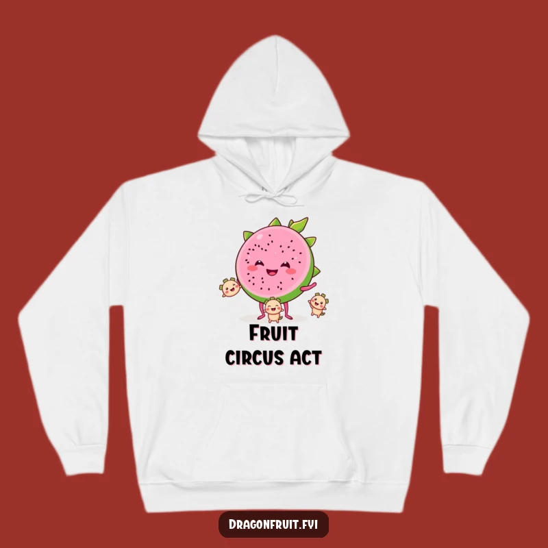 Funny Dragonfruit Juggling Hoodie: Cozy Fruity Humor, Ultimate Funny Gift