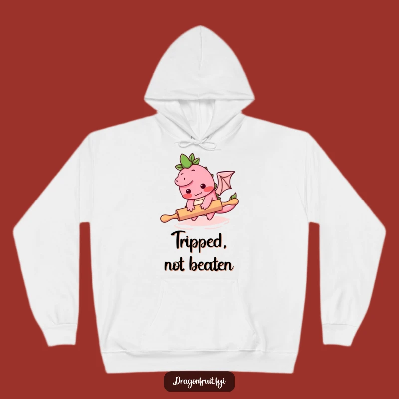 Funny Blushing Dragonfruit Hoodie: Cozy and Humorous Kitchen Mishap Apparel Gift