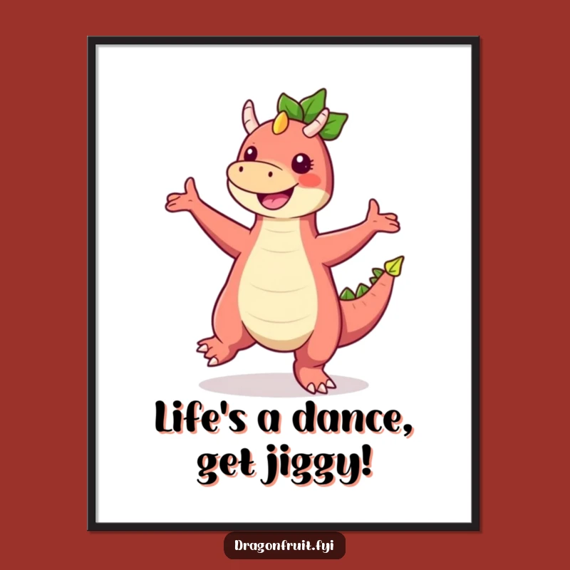 Funny Dragonfruit Dance Free Printable Wall Art for a Whimsical, Colorful Home!