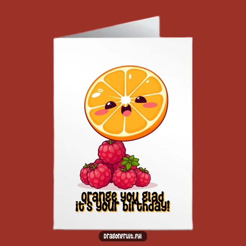 Free Printable Birthday Card: Citrus Leap Humor, Funny Downloadable Gift!