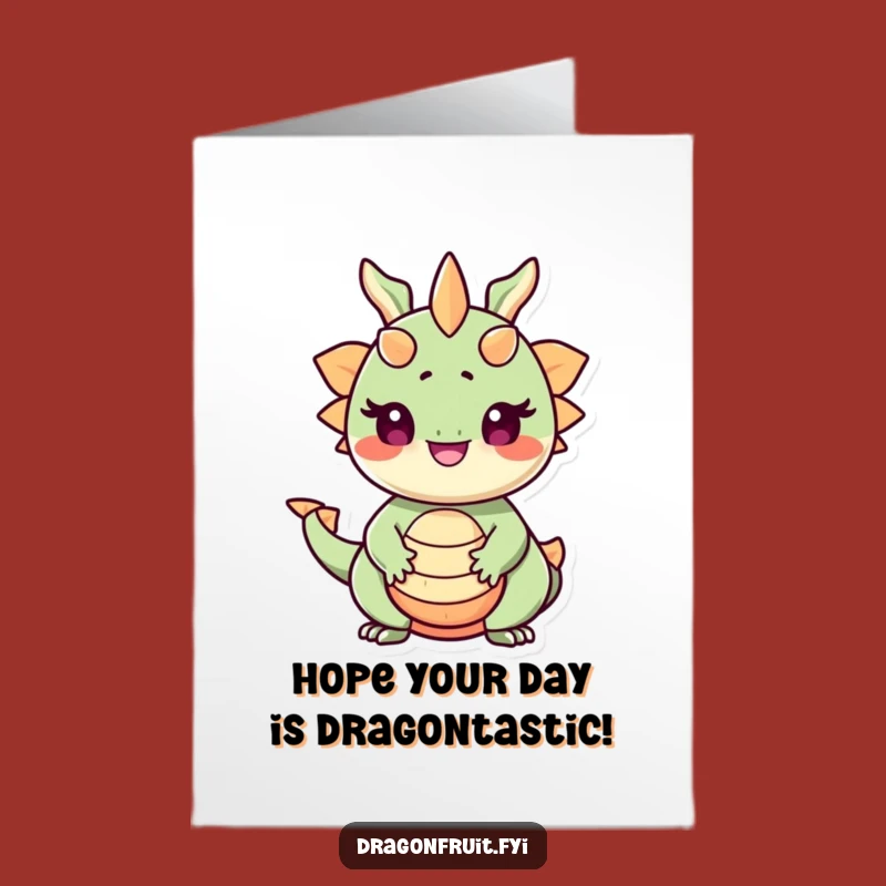Free Printable Funny Dragonfruit Birthday Card: Proud Seed Eyes, Downloadable Joyful Gift