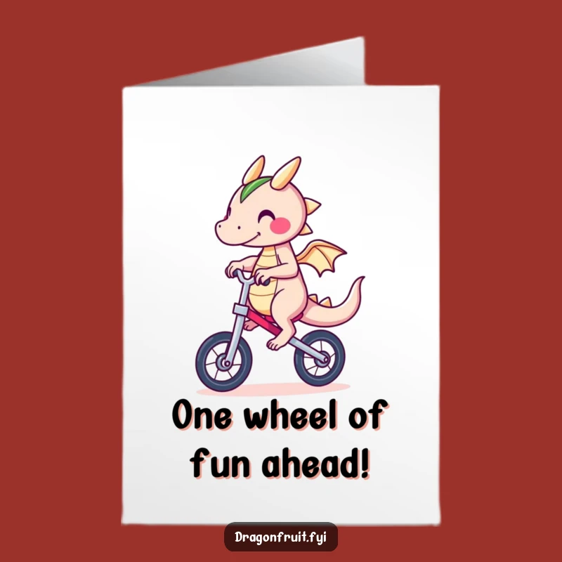 Wobbly Dragonfruit Birthday: Free Printable Card for a Hilariously Unbalanced Celebration!