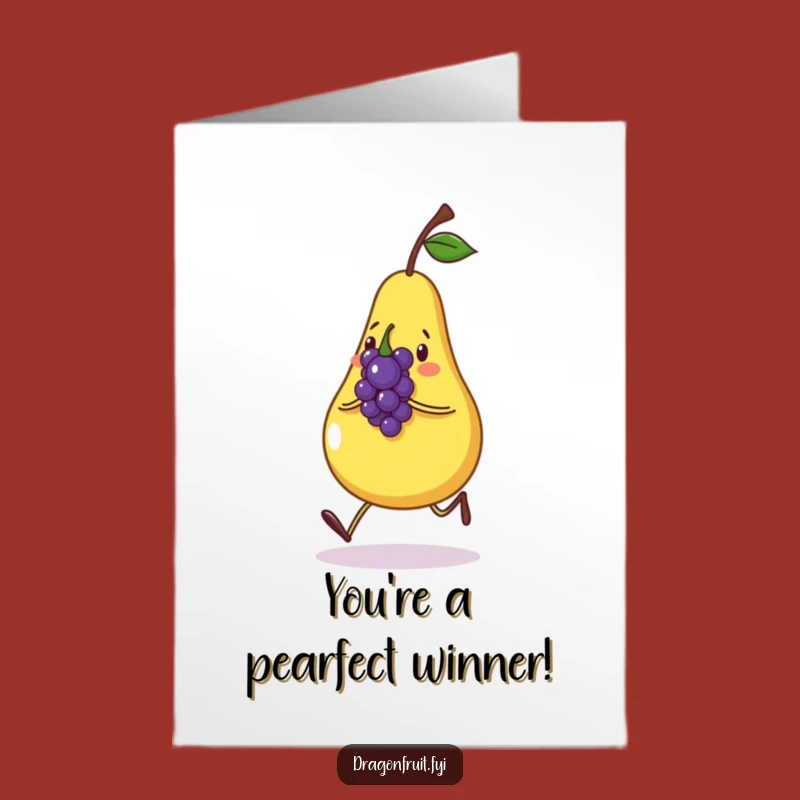 Free Printable Congrats Card: Fruity Duo Humor, Funny Downloadable!