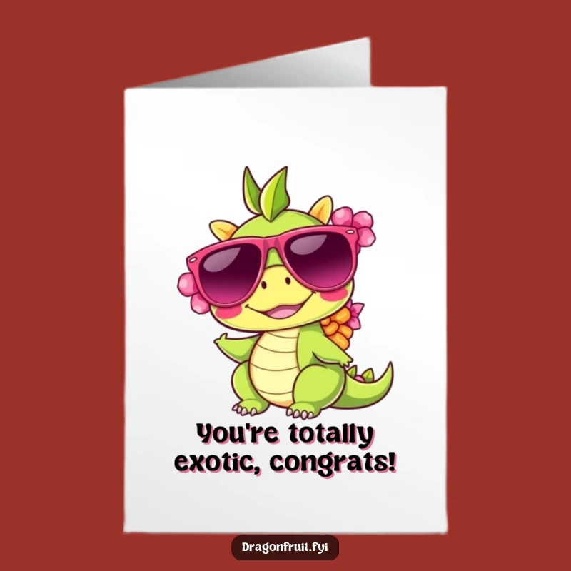 Free Printable Dragonfruit Congrats Card - Cool Downloadable Gift for Big Wins