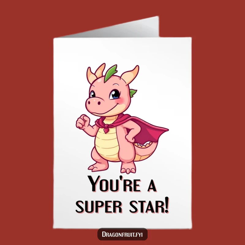 Dragonfruit Cape: Free Printable Congrats Card for Heroic, Goofy Achievements!