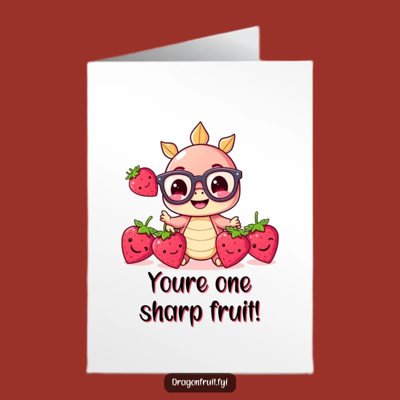 Free Printable Congrats Card: Dragonfruit Juggler - Funny Downloadable Gift
