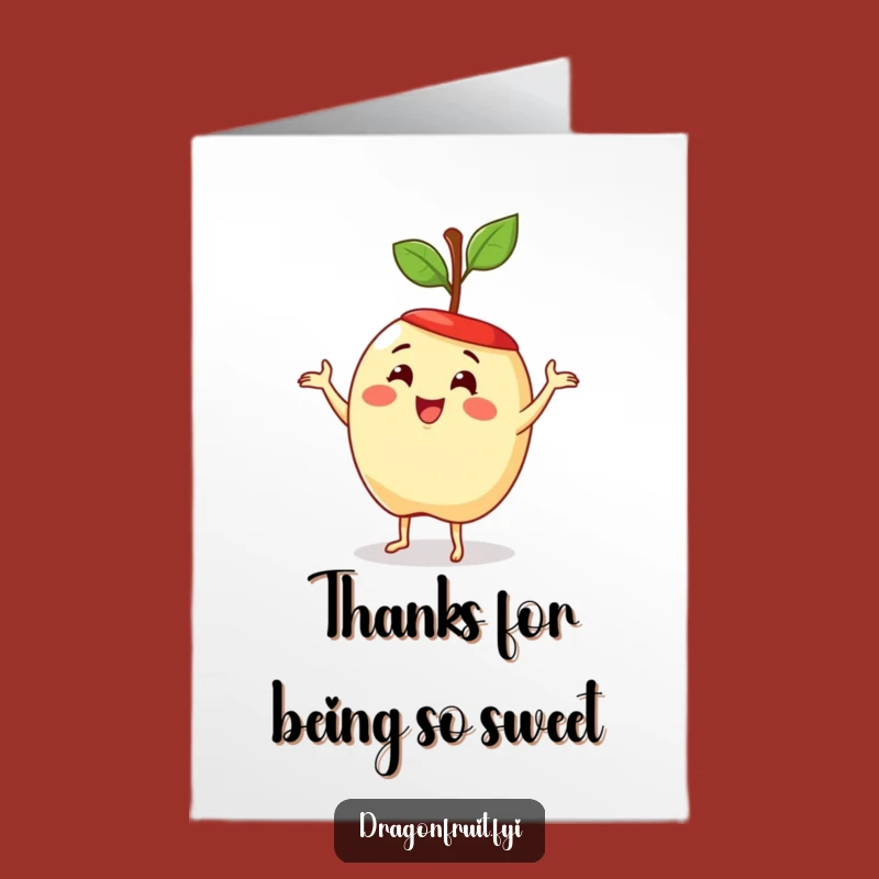 Free Printable Thank You Card: Apple Dance Gratitude, Funny Downloadable!