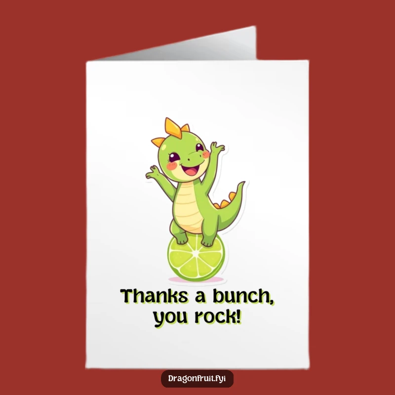 Giggling Dragonfruit Thank You Card: Free Printable Appreciation & Fruity Gratitude