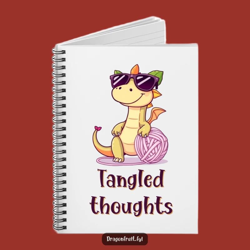 Funny Dragonfruit Yarn Ball Notebook: Mischievous Journal, Creative Funny Gift