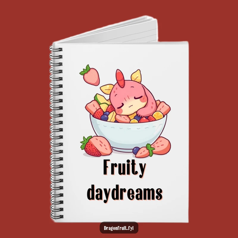 Funny Sleepy Dragonfruit Notebook: Snoozing Character, Dreams on Paper