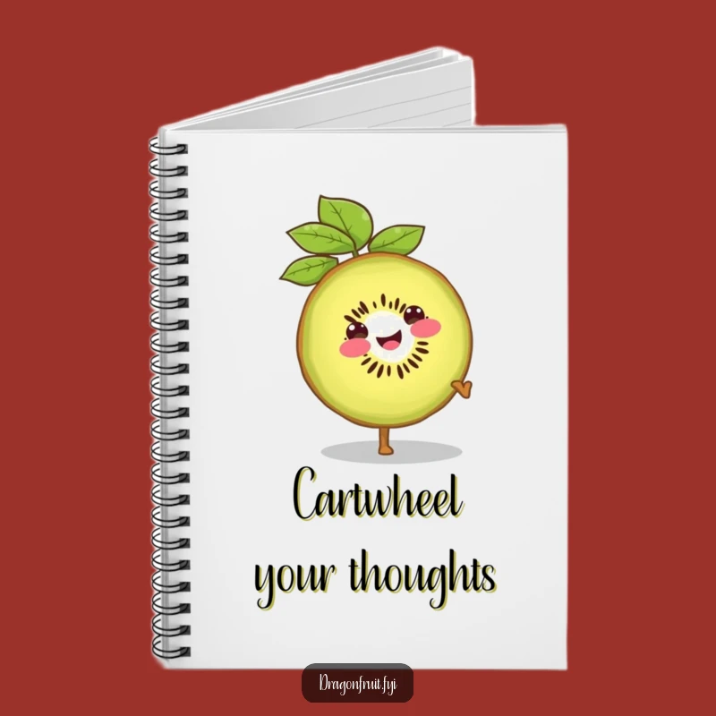 Funny Smiling Kiwi Slice Notebook: Hilarious Journal for Energetic Ideas
