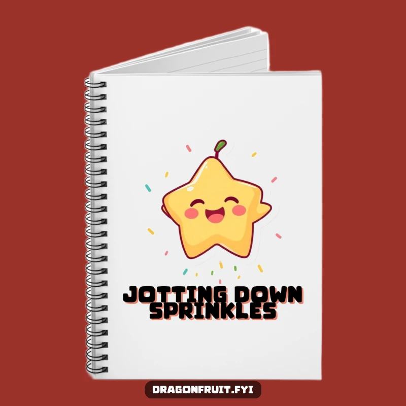 Funny Starfruit Sprinkle Notebook: Jot Down Ideas with this Comedic Fruit Stationery