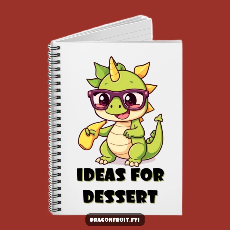 Funny Dragonfruit Glasses Notebook: Jot Down Ideas with Humor