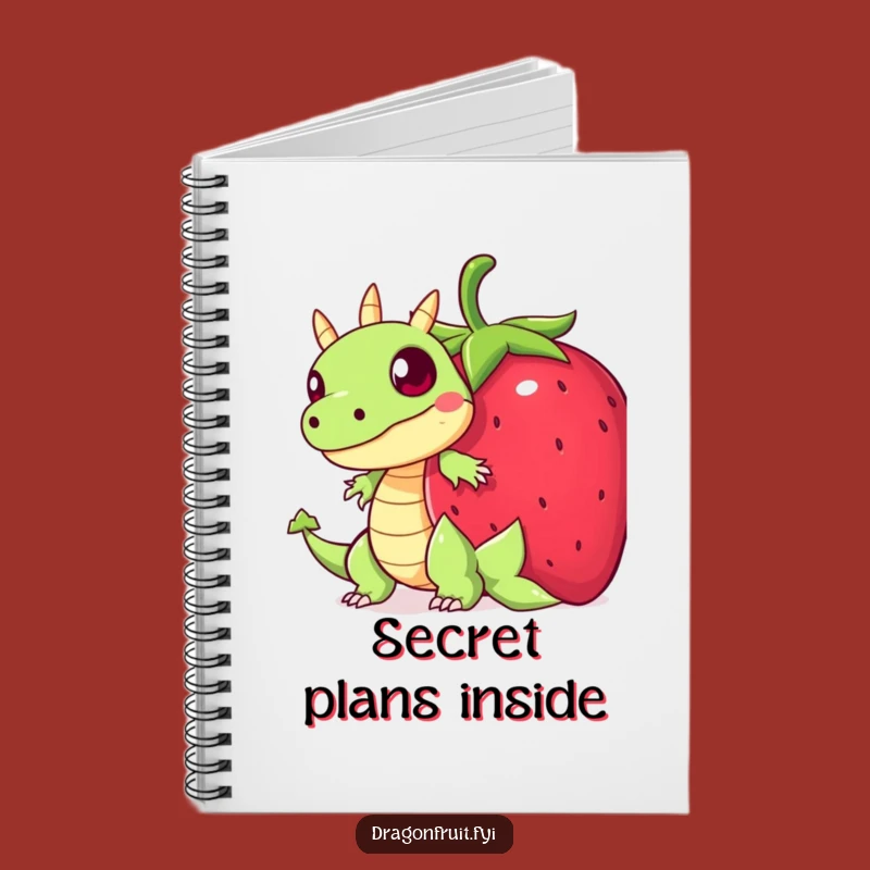 Funny Startled Dragonfruit Notebook: Humorous Hiding Journal Gift