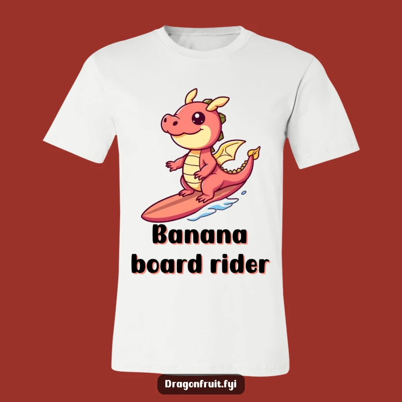 Funny Giggling Dragonfruit Surf T-Shirt: Tropical Humor Apparel Gift