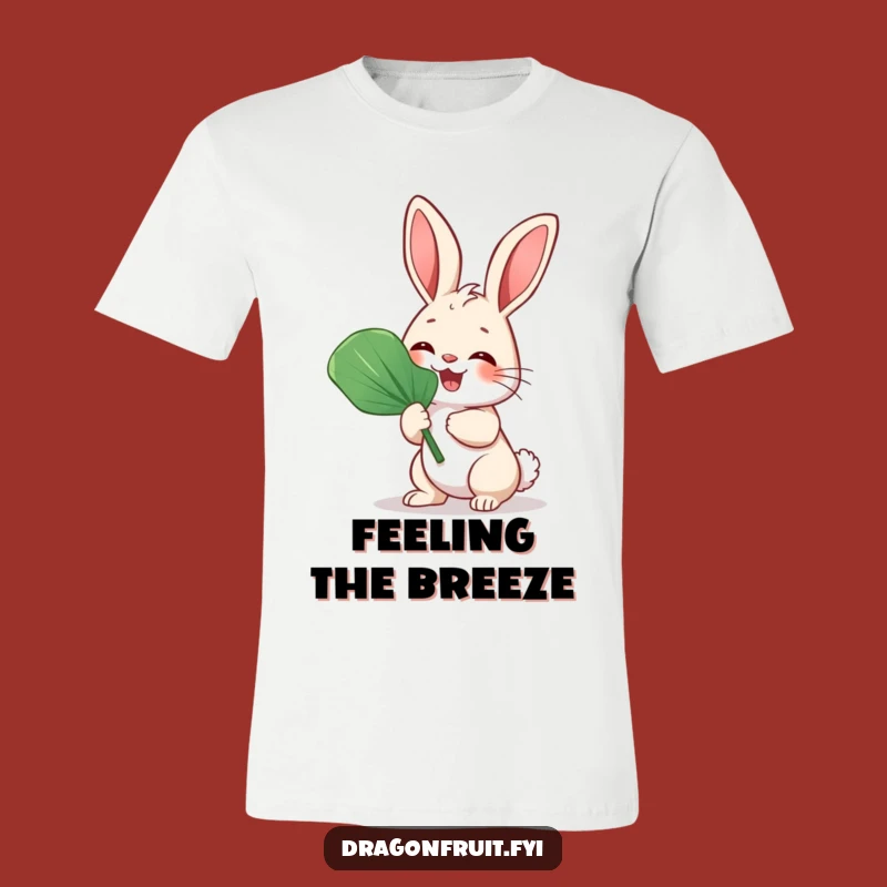 Funny Bunny Rabbit Fan T-Shirt - Giggling Rabbit for a Hilarious and Breezy Outfit
