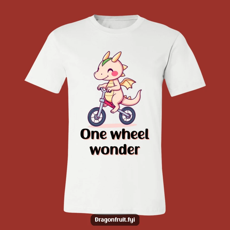 Funny Dragonfruit Unicycle T-Shirt: Comical Character Tee for the Bold