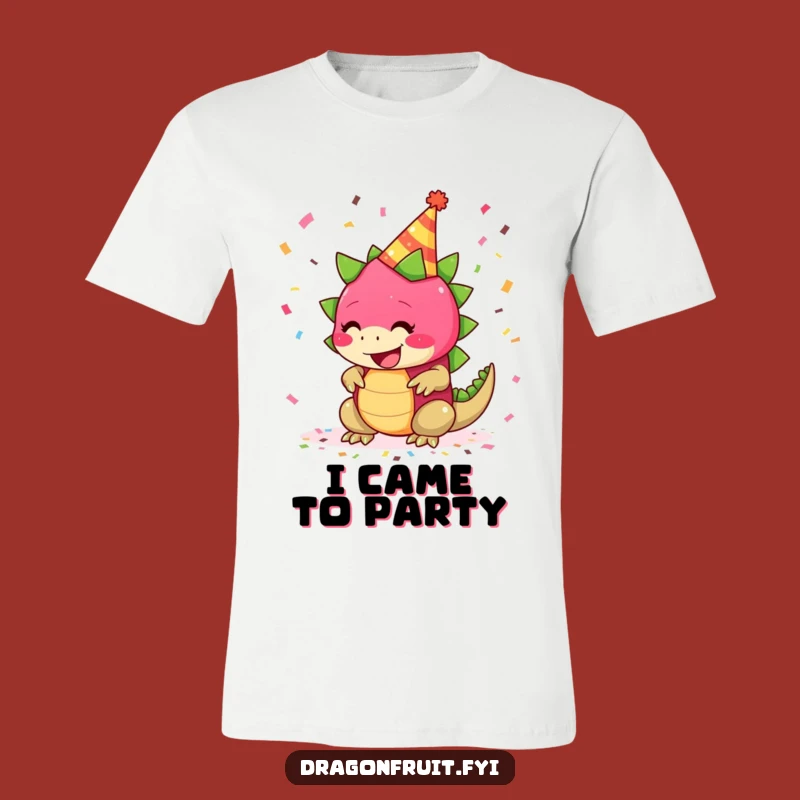 Funny Giggling Dragonfruit Party Shirt: Festive Fruit Fiesta Tee