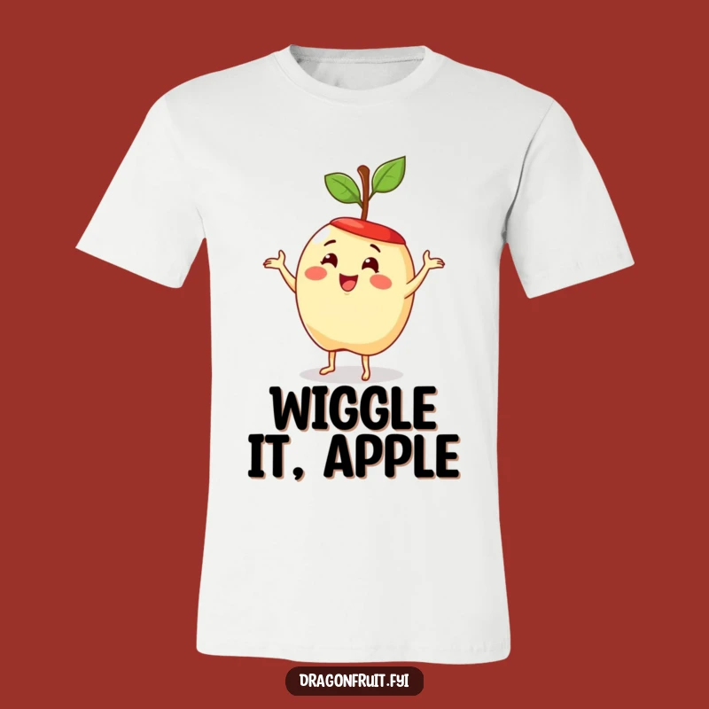 Funny Apple Dance T-Shirt: Delighted Fruit Hilarious Fun Apparel