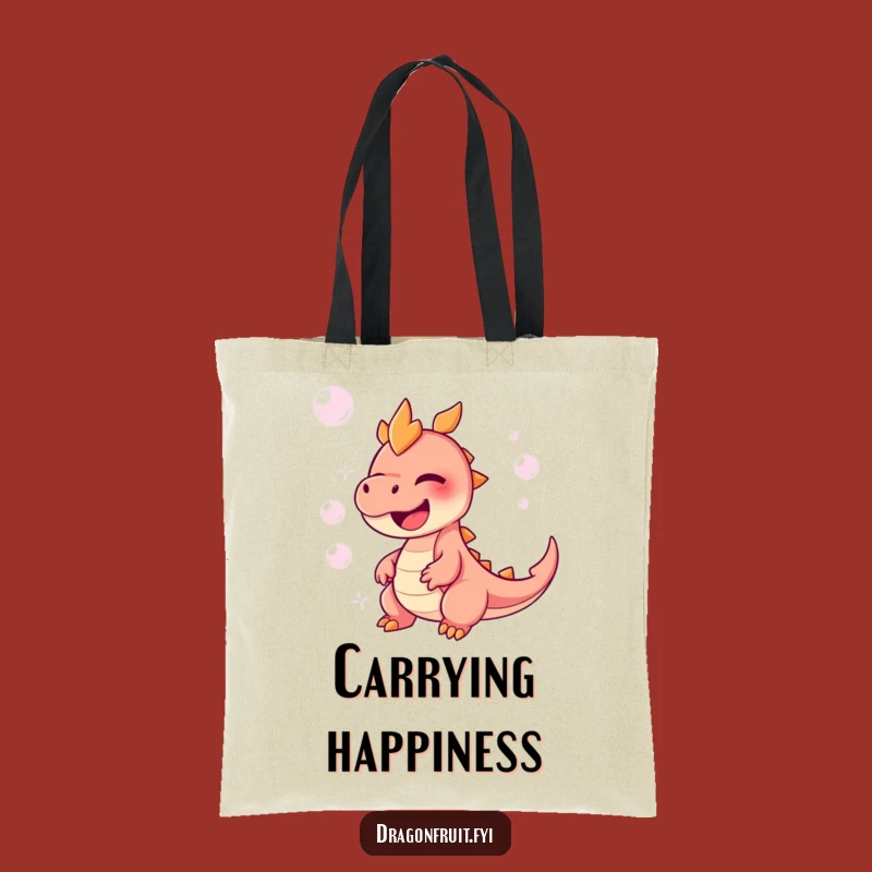 Funny Dragonfruit Giggles Tote Bag: Carry Your Joy with Bubbly Flair
