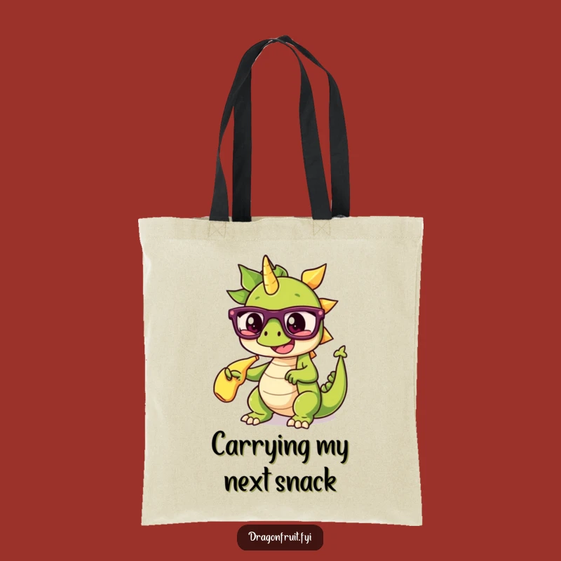 Funny Dragonfruit Glasses Tote Bag: Carry Your Humor with Style