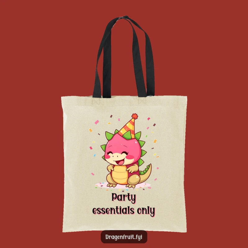 Funny Giggling Dragonfruit Tote Bag: Carry the Party with You