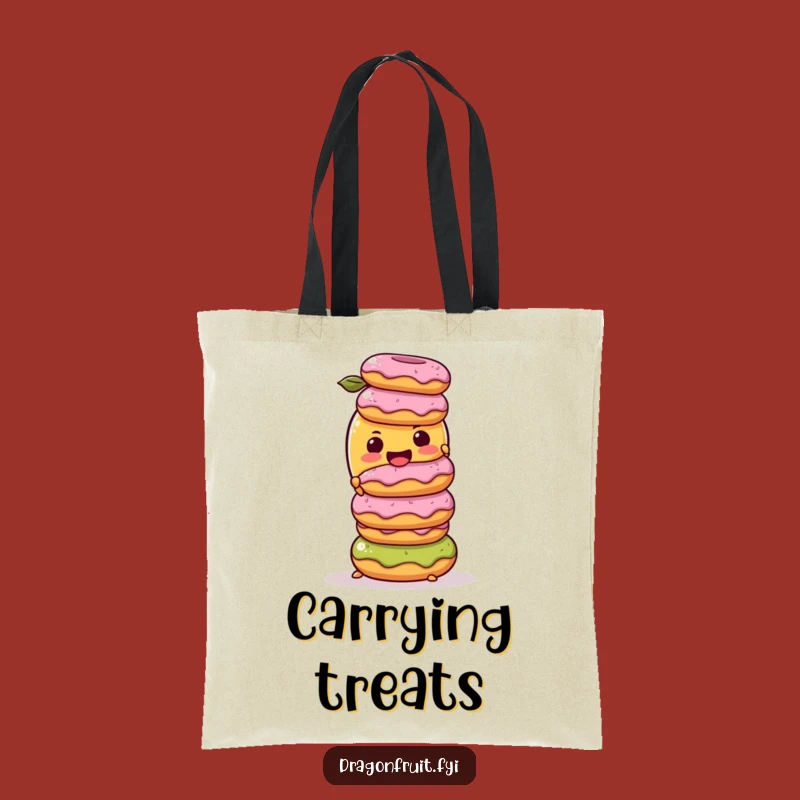Funny Mango Donuts Tote Bag: Carry Your Sweetness with This Character